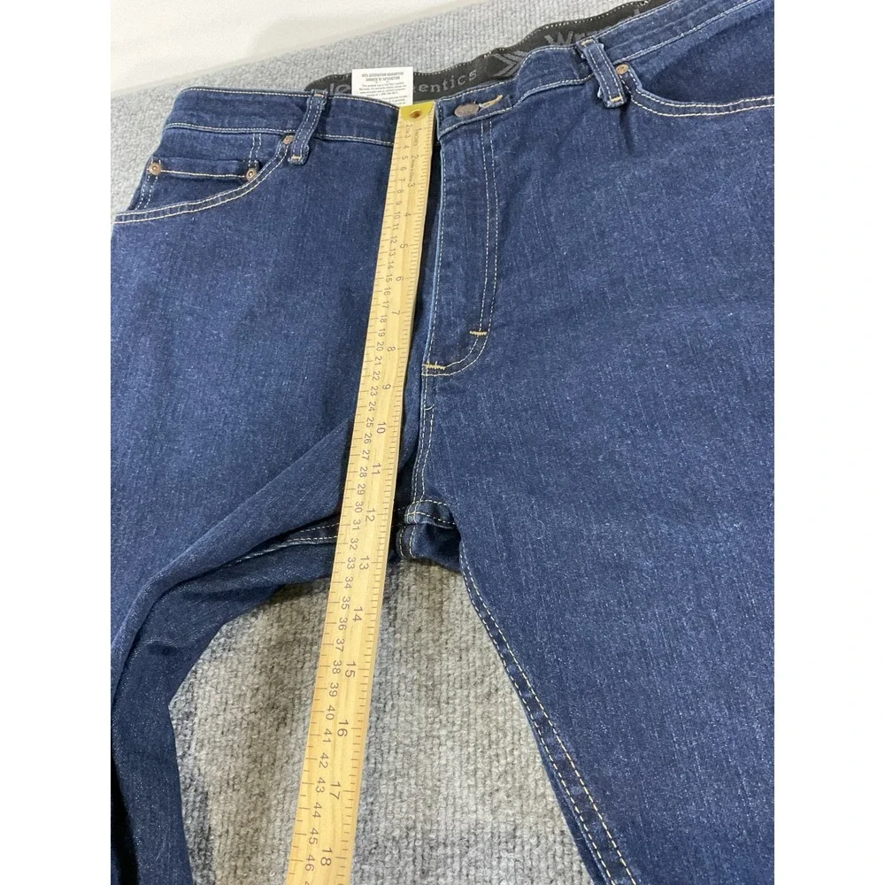 Wrangler Authentics Jeans 38x29 Men's Dark Wash Straight Leg Denim Pants New